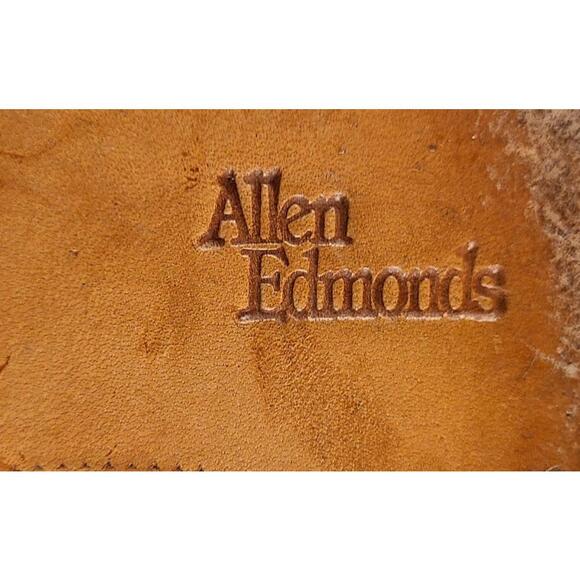 Allen Edmonds Chester Oxford Dress Shoes Mens Sz 7.5D Black Leather Wingtip GUC - Picture 9 of 12